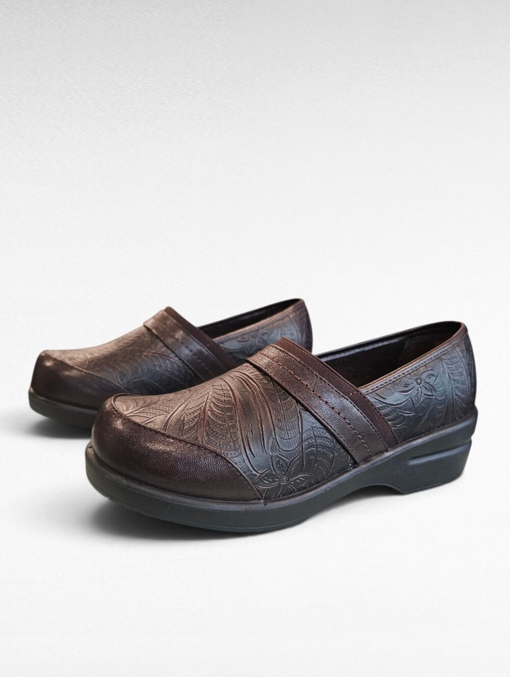 Easy Street Origin Comfort Clogs Brown Size 7.5 Wide